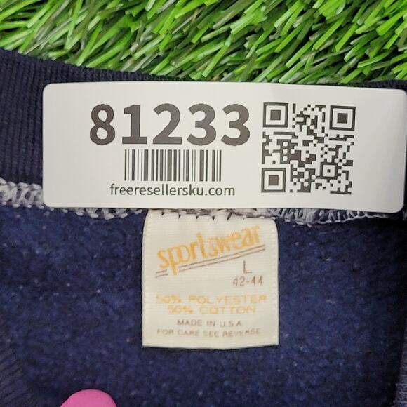 Vintage 80s Connecticut Jaycees Sweatshirt Women Large 21x21 - Picture 7 of 12